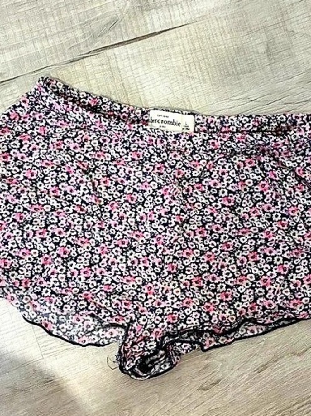 abercrombie kids floral shorts